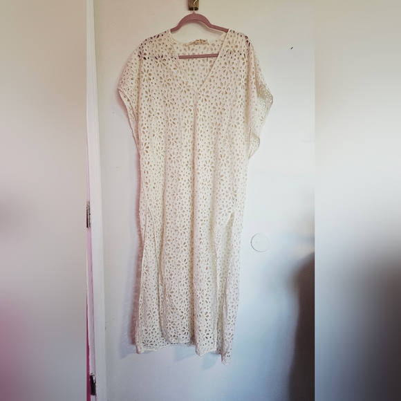 Jen’s Pirate Booty Cover Up Kaftan Flower Power Impala Size S M - Picture 2 of 3